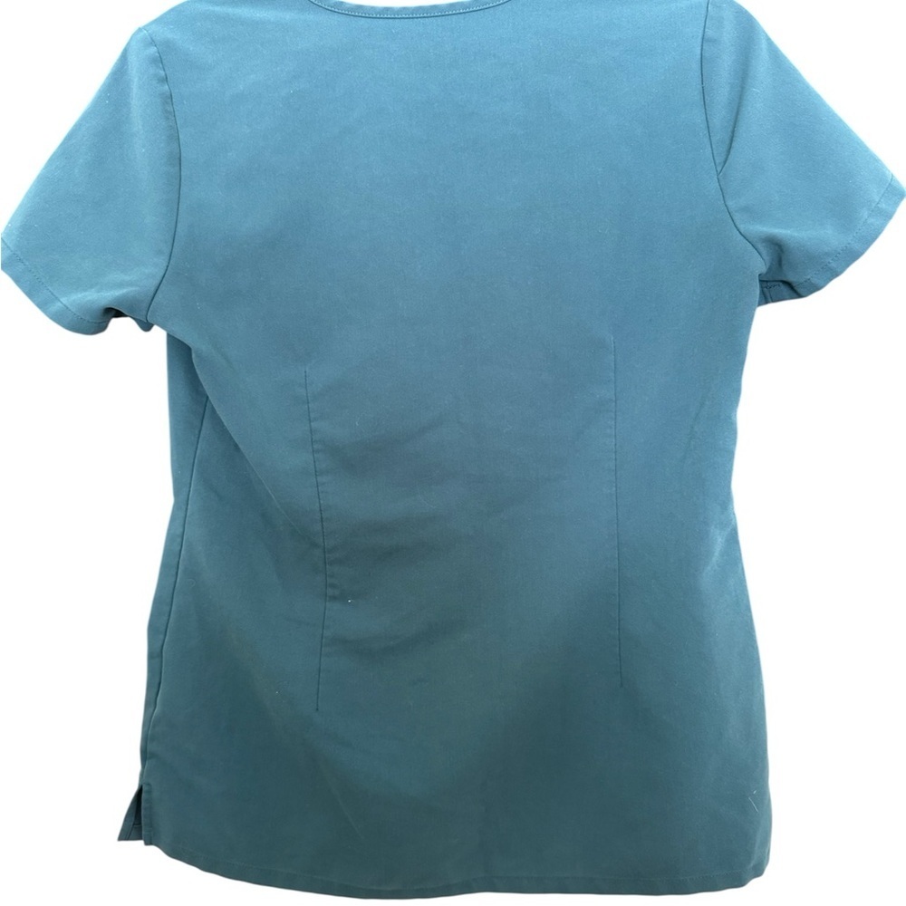 FIGS Casma Three-Pocket Scrub Top Caribbean Blue XS - Picture 3 of 4
